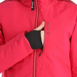 Tenson, Core Ski Jacket Ski-jas Dames Cerise Rood -Cmp Ski-uitrusting Winkel tenson core ski jacket aa jas gevoerd dames cerise rood AA21ten107a BI 11