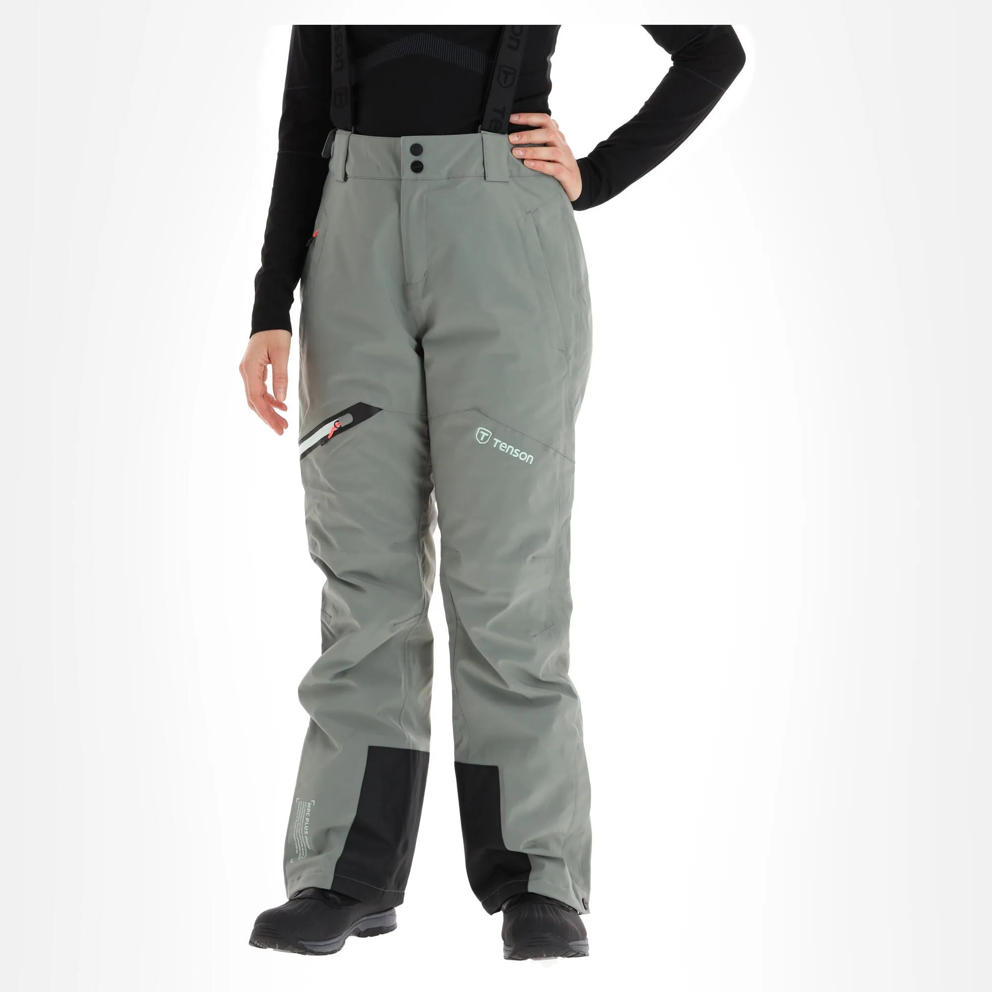 Tenson, Core Ski Pants Skibroek Dames Grey Groen 3 Tenson, Core Ski Pants Skibroek Dames Grey Groen - Afbeelding 3