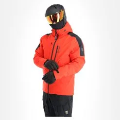 Tenson, Core Ski Jacket Ski-jas Heren Oranje -Cmp Ski-uitrusting Winkel tenson corepc plus jkt aa jas gevoerd heren rood AA11ten101a BI 04