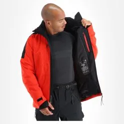 Tenson, Core Ski Jacket Ski-jas Heren Oranje -Cmp Ski-uitrusting Winkel tenson corepc plus jkt aa jas gevoerd heren rood AA11ten101a BI 05