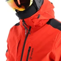 Tenson, Core Ski Jacket Ski-jas Heren Oranje -Cmp Ski-uitrusting Winkel tenson corepc plus jkt aa jas gevoerd heren rood AA11ten101a BI 06