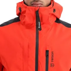 Tenson, Core Ski Jacket Ski-jas Heren Oranje -Cmp Ski-uitrusting Winkel tenson corepc plus jkt aa jas gevoerd heren rood AA11ten101a BI 08