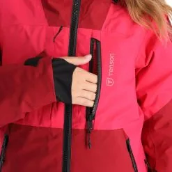 Tenson, Orbit Ski Jacket Ski-jas Dames Cerise Rood -Cmp Ski-uitrusting Winkel tenson orbit ski jacket aa jas gevoerd dames cerise rood 22tenso104v1 BI 10
