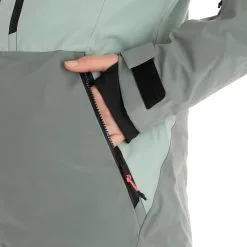 Tenson, Orbit Ski Jacket Ski-jas Dames Grey Groen -Cmp Ski-uitrusting Winkel tenson orbit ski jacket aa jas gevoerd dames grey groen 22tenso104v2 BI 08