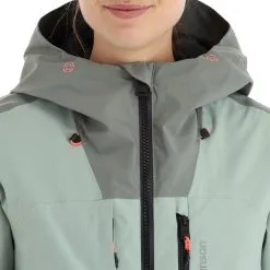 Tenson, Orbit Ski Jacket Ski-jas Dames Grey Groen -Cmp Ski-uitrusting Winkel tenson orbit ski jacket aa jas gevoerd dames grey groen 22tenso104v2 BI 12