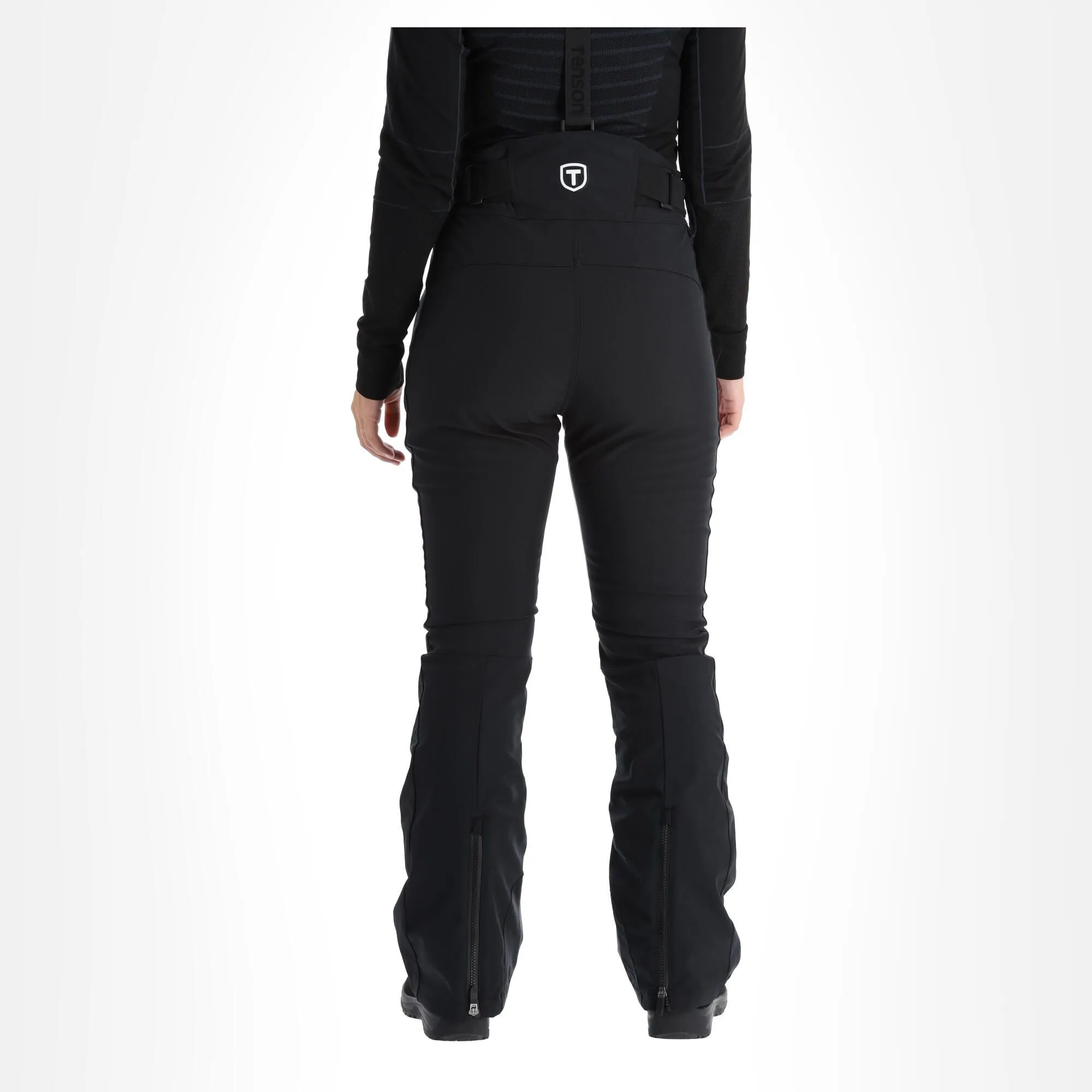 Tenson, Softshell Ski Pants Softshell Skibroek Dames Zwart 2 Tenson, Softshell Ski Pants Softshell Skibroek Dames Zwart - Afbeelding 2