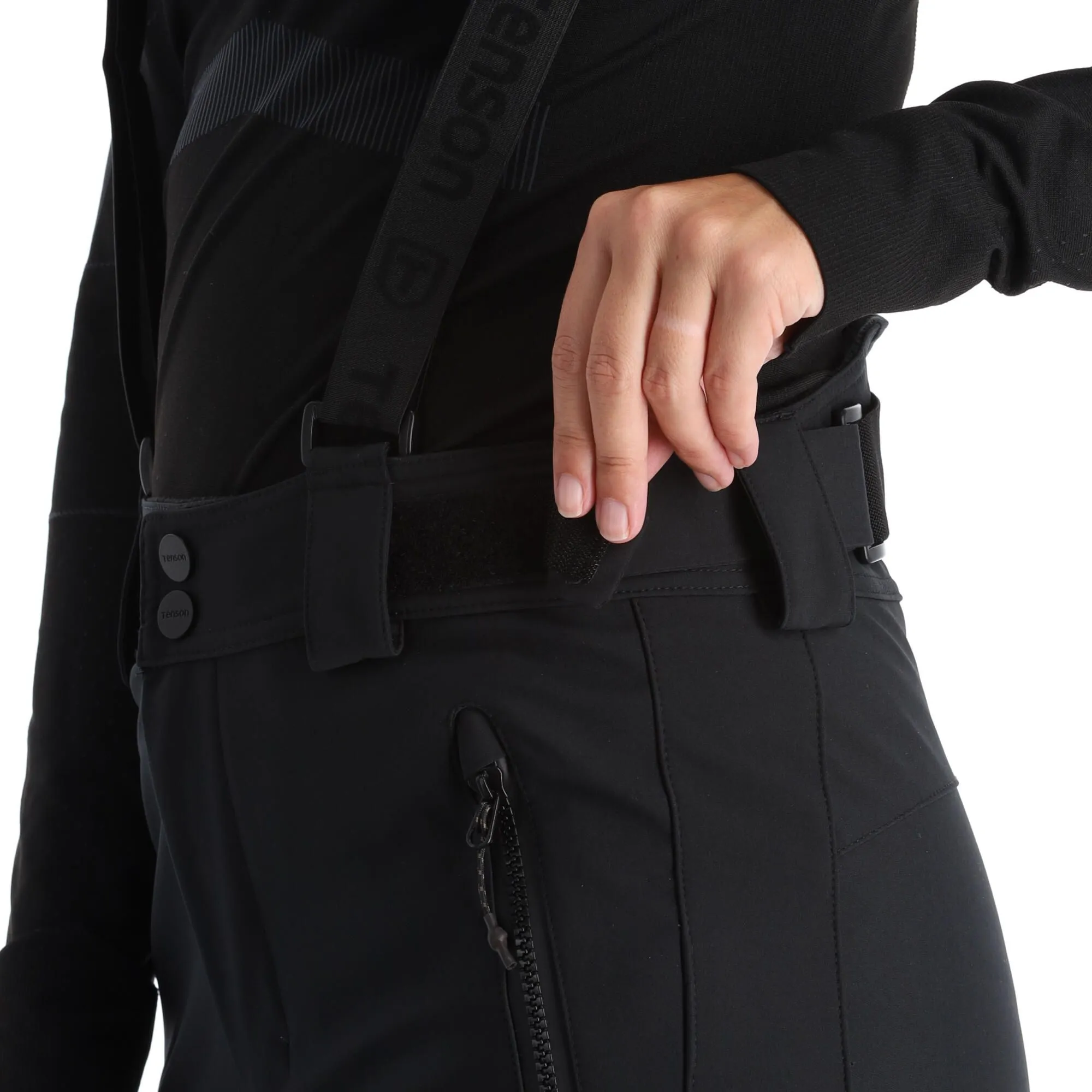 Tenson, Softshell Ski Pants Softshell Skibroek Dames Zwart 5 Tenson, Softshell Ski Pants Softshell Skibroek Dames Zwart - Afbeelding 5