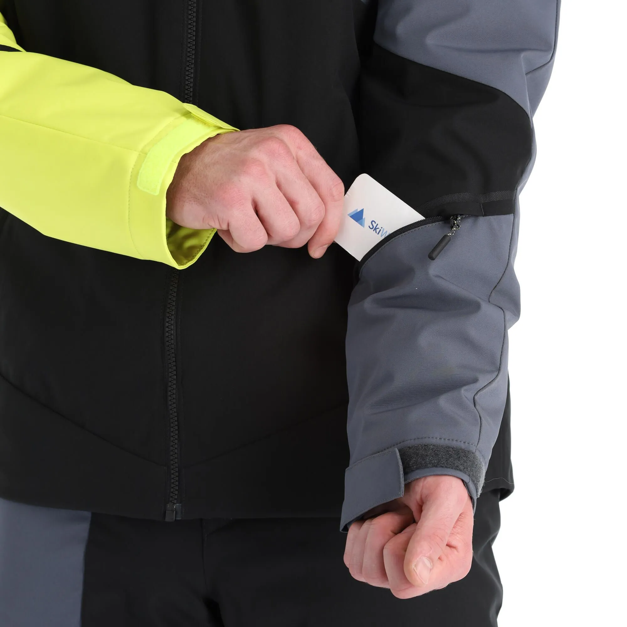 Ziener, Timpa Ski-jas Heren Bitter Lemon Geel, Zwart 6 Ziener, Timpa Ski-jas Heren Bitter Lemon Geel, Zwart - Afbeelding 6