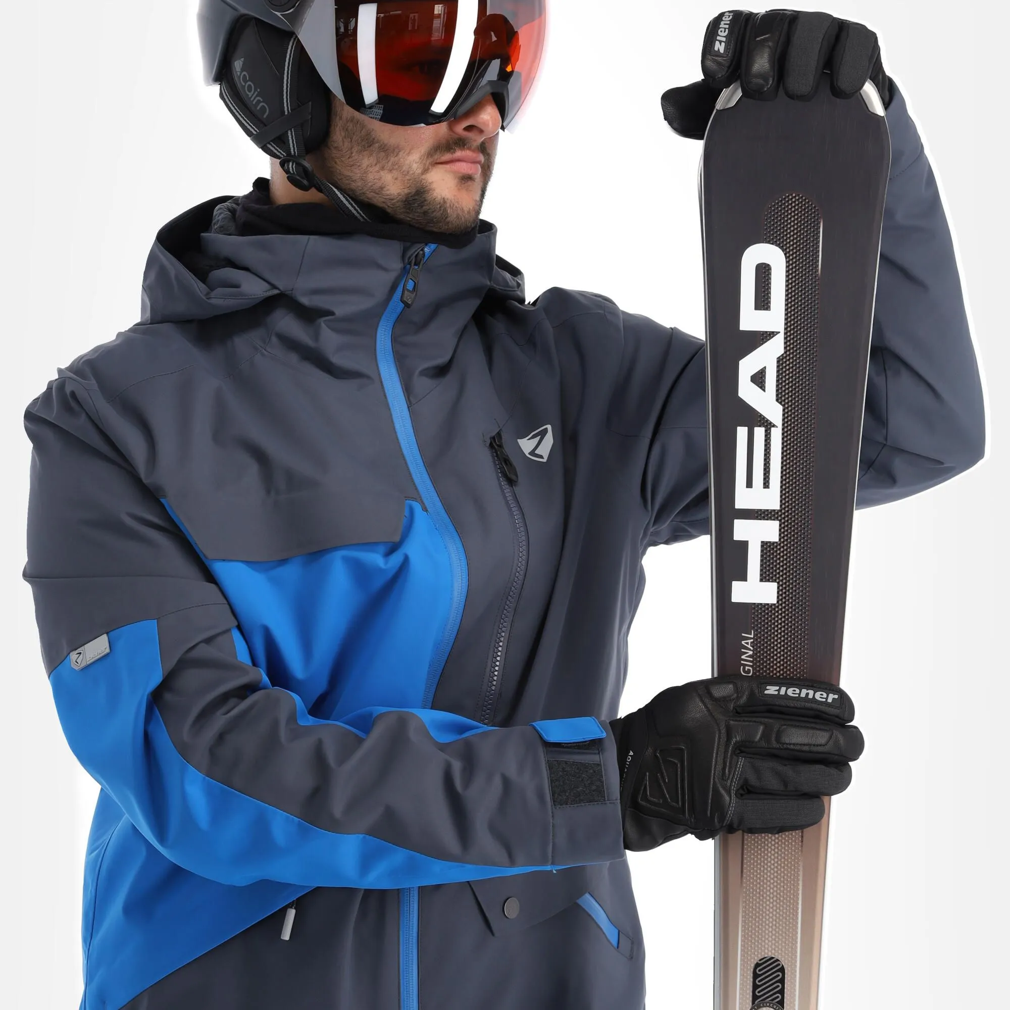 Ziener, Tungua Ski-jas Heren Ombre Grijs 4 Ziener, Tungua Ski-jas Heren Ombre Grijs - Afbeelding 4