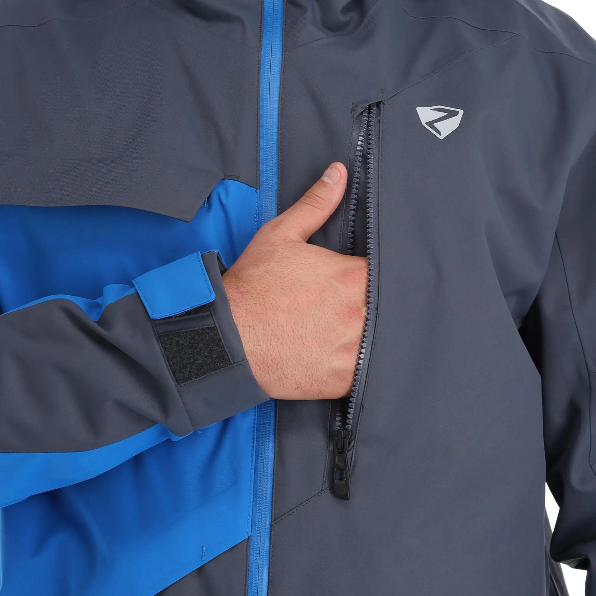 Ziener, Tungua Ski-jas Heren Ombre Grijs 9 Ziener, Tungua Ski-jas Heren Ombre Grijs - Afbeelding 9